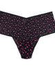 CROSS-DYED LEOPARD RETRO LACE PLUS THONG - thumbnail