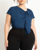 Draped Tie Detail Top - thumbnail