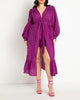 Long Coverup Duster with Puff Sleeve - thumbnail