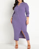 Asymmetrical Placket Cardigan Dress - thumbnail