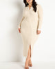 Asymmetrical Placket Cardigan Dress - thumbnail