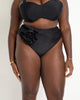 High Waisted Bikini Bottom with Rosette - thumbnail