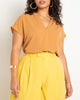Notch Collar Blouse - thumbnail