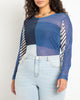 Mesh Crew Neck Top - thumbnail