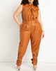 Pleated Taper Pant with Tie Hem - thumbnail