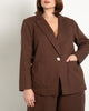 Pearl Detail Linen Blazer - thumbnail