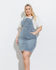 Denim Overall Mini Dress - thumbnail
