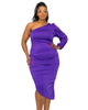 Gaia Asymmetrical Bodycon Dress - thumbnail