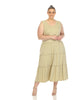 Scoop Neck Tiered Maxi Dress - thumbnail