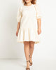 Textured Open Back Dress - thumbnail