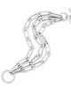 Triple Gisele Toggle Bracelet 6" Silver - thumbnail