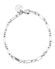 Silver Small Multi Link Chain Bracelet 10" Silver - thumbnail