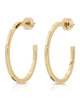 1" Ava Hoops Gold - thumbnail
