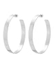 2.5" Skylar Hoops Silver - thumbnail