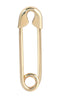 14K Gold Safety Pin Earring Gold - thumbnail