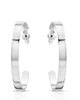 2" Isla Hoops Silver - thumbnail