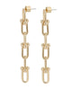 Margaux 6"Link Drop Earrings Gold - thumbnail