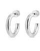 Zo Huggie Hoops Silver - thumbnail