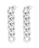 Valentina 6"Link Drop Earrings Silver - thumbnail