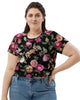 Dark Tropic Romance Crop Tee - thumbnail