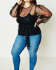 Raven Puff Sleeve Blouse - thumbnail