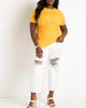 Draped Tee With Asym Hem - thumbnail