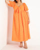 Eyelet Tie Front Maxi Dress - thumbnail