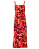 Piped Midi Floral Dress - thumbnail