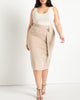 Tie Waist Midi Skirt - thumbnail