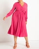 Knot Front Pleated Skirt Dress - thumbnail