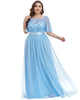 Sequin Leaf Floor-length Evening Dress - thumbnail