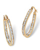 2.52 TCW Round Cubic Zirconia Inside-Out Hoop Earrings in Yellow Goldtone - thumbnail