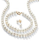Genuine Cultured Freshwater Pearl 3-Piece Set 14k Gold-plated Sterling Silver - thumbnail