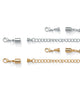 Magnetic Clasp and Chain Extender Two-Pair Set in Yellow Goldtone and Silvertone - thumbnail