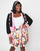 Smak Parlour Pink & White Floral Gathered Mini Skirt - thumbnail
