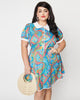 Smak Parlour Psychedelic Floral River Fit & Flare Dress - thumbnail