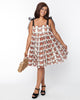 Smak Parlor Ivory & Monarch Butterfly Print Babydoll Dress - thumbnail
