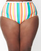 Unique Vintage Rainbow Striped Cape May Swim Bottoms - thumbnail