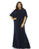 Jersey Cape Sleeve A Line Gown - thumbnail