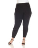 White Mark Super Soft Elastic Waistband Scuba Pants - thumbnail