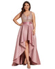 Sparkly Bodice High Low Prom Dress - thumbnail