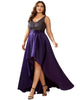 Sparkly Bodice High Low Prom Dress - thumbnail