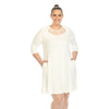 White Mark Women's Criss Cross Neckline Swing Midi Dress - thumbnail