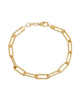 Large Paperclip Link Bracelet Gold One Size - thumbnail