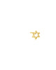 Solid Star Of David Stud Earring Gold One Size Single - thumbnail
