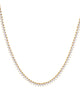 Three Prong Tennis Necklace Gold 18" - thumbnail