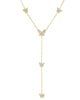 Pavé Butterfly Lariat Gold One Size - thumbnail