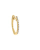 Diamond Huggie Earring 14K Gold 12 MM Single - thumbnail