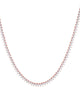Three Prong Tennis Necklace Rose Gold 15" - thumbnail