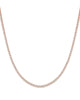 Classic Thin Tennis Necklace Rose Gold 15" - thumbnail